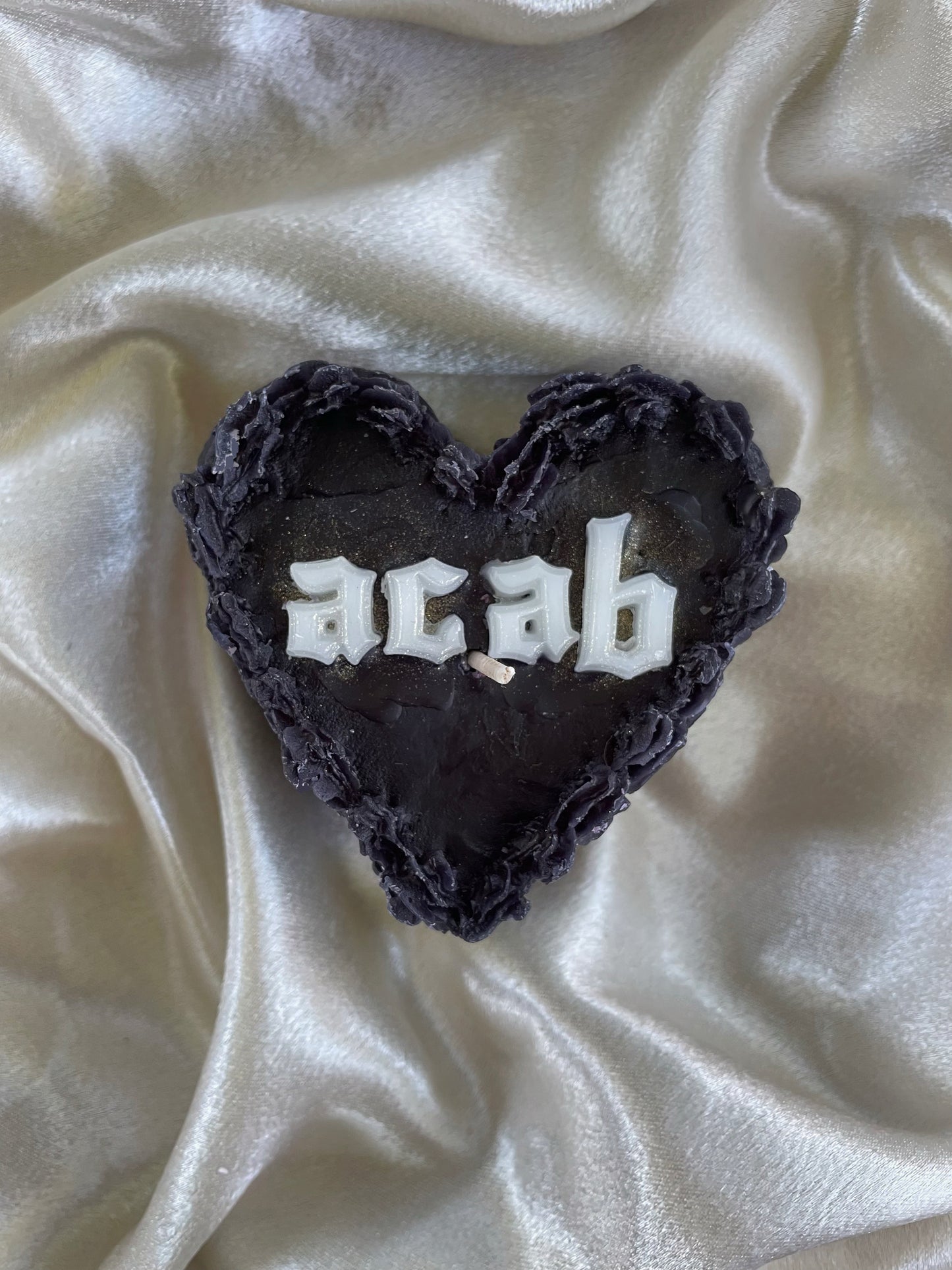 ACAB Vintage Heart Cake Candle