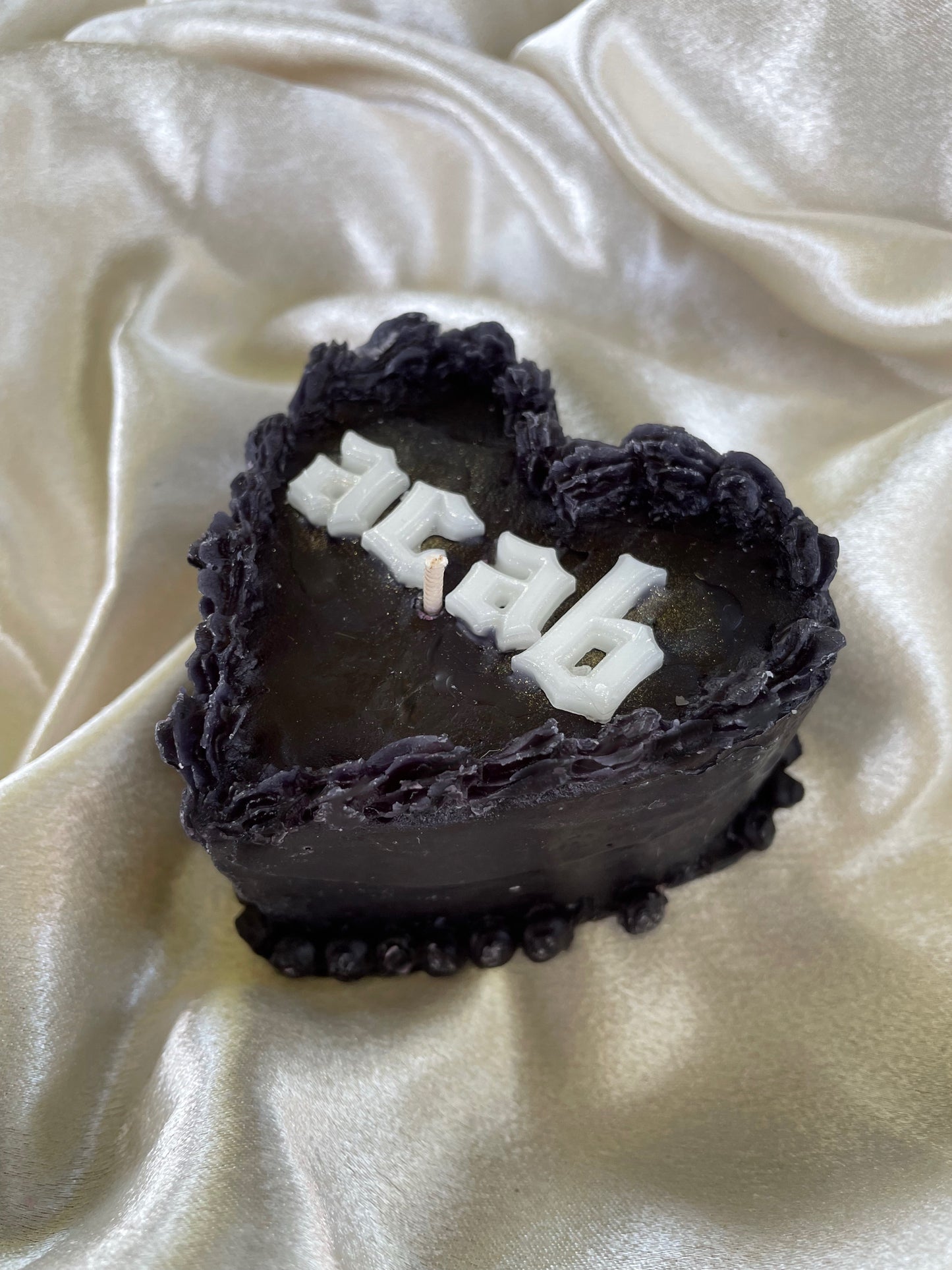 ACAB Vintage Heart Cake Candle